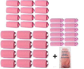 Schlafwickler - Schaumstoffwickler-Set S - 3 Größen - 36 Stck. (16-25-32) + Gratis Nachtnetz (von deutschem Friseurbedarf-Fac