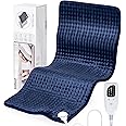 NALONE Extra Large Heating Pad for Back Pain Relief, 10FT Cord Heating Pads for Neck, XXXL Portable Electric Heated Pad, 6 Levels, Auto Shut-Off, Christmas Gifts for Women Men,17" x 33" Blue