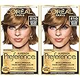 L'Oreal Paris Superior Preference Luminous Fade-Defying Permanent Hair Color, Hair Dye For Up to 9 Weeks of Radiance, Lightest Golden Brown 6.5G, 1 Hair Dye Kit (Pack of 2)