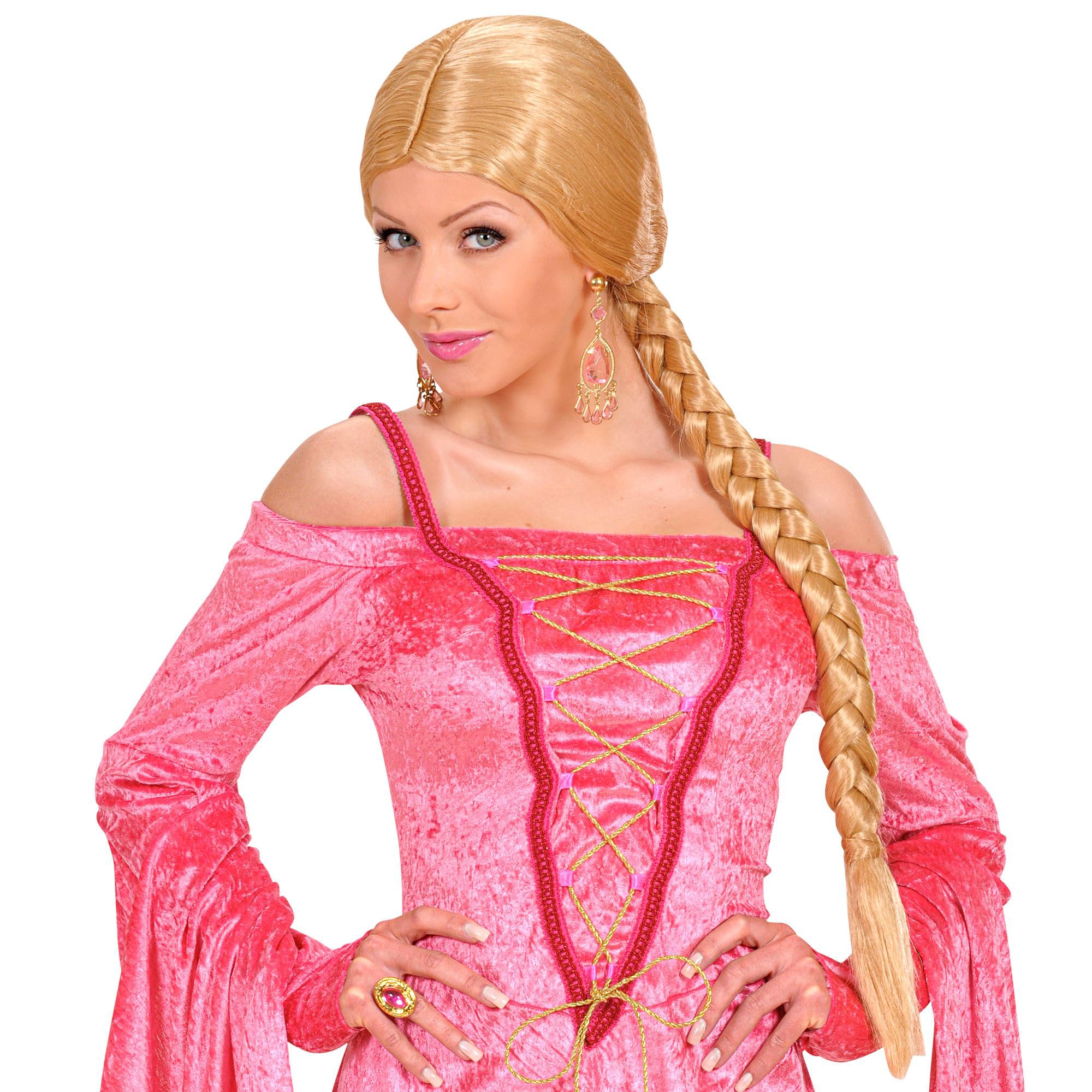 Castle Beauty withPlait - Blonde Wig for Hair Accessory Fancy Dress