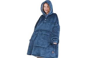 Degrees of Comfort Wearable Blanket Hoodie for Adults Women & Men - Cozy Warm, One Size Fits All