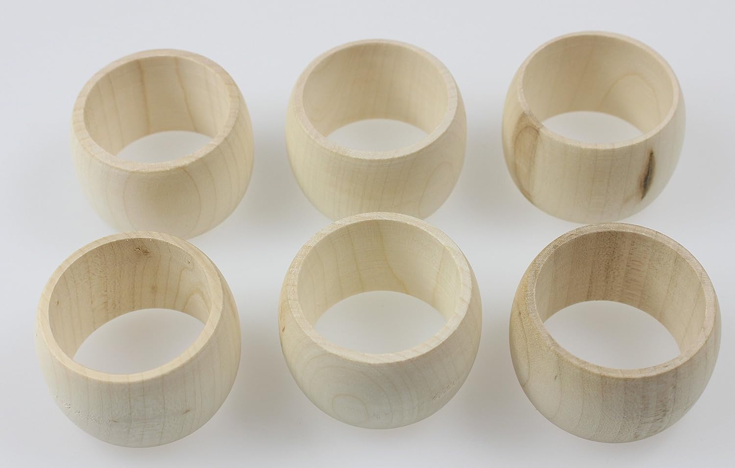 EFO Wood Napkin Rings Set of 6 - Image 5
