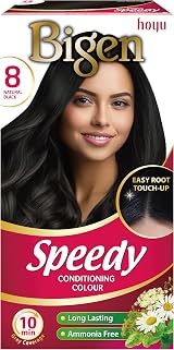 Bigen Speedy Conditioning Colour No.8 Natural Black Ammonia Free Herbal Extracts view 3