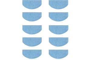 AILOOCEDI 10PCS Robot Vacuum Mop Wipes with Ultra Fine Fiber,Replacement Cloth for Tikom G8000 G8000 Pro Honiture G20 G20 Pro Laresar Evol 3, Washable Mopping Cloths, AILOOCEDIeucgtn90ma