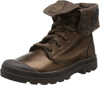 metallic combat boots