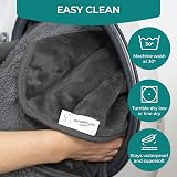 The Happy Dog Company 100% Waterproof Grey Fleece Dog Blanket 100x120cm view 3