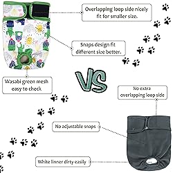 Grecle Washable Female Dog Diapers - Premium