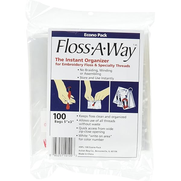 Amazon Com Action Bag Floss A Way Organizer 3 By 5 Inch 100 Pack Home Kitchen