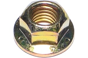 Hard-to-Find Fastener 014973271800 Grade 8 Coarse Hex Flange Nuts, 3/8-16, Piece-15, Yellow