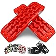 X-BULL New Recovery Traction Tracks Tire Ladder for Sand Snow Mud 4WD(Red)