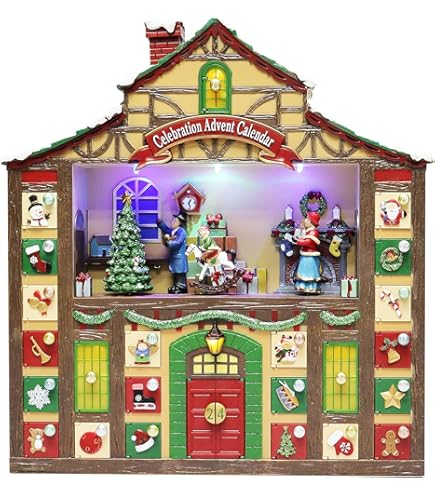Amazon.com: Christmas Advent Calendar Musical Gramophone