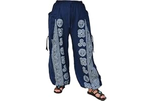Siamrose Yoga Harem Pants Men Women Baggy Casual Lounge Trousers Adjustable Length 2 Pockets