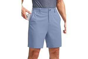 Soothfeel Men's Golf Shorts with 5 Pockets 7 Inch Stretch Lightweight Quick Dry Hiking Casual Work Dress Shorts for Men
