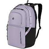 SwissGear Versa Laptop Backpack, Lavender Gray, 18.25"x12.5"x6.25"