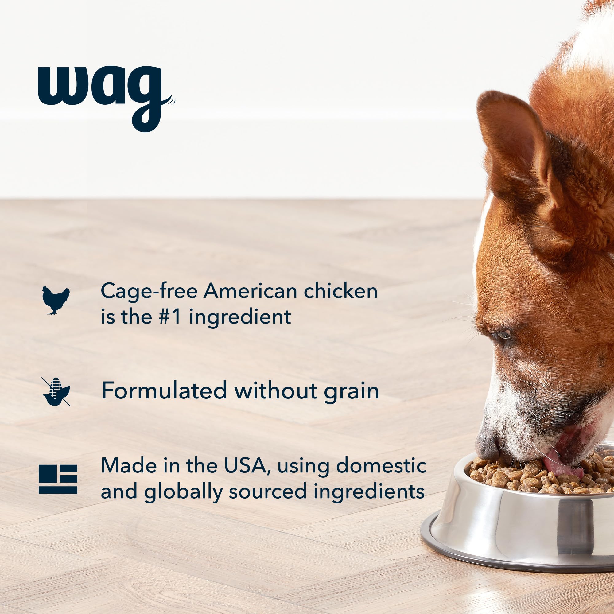 Amazon Brand Wag Dry Dog Food Chicken & Sweet Potato, Grain Free 24