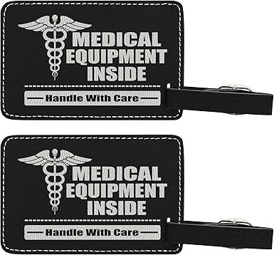 handle with care luggage tag