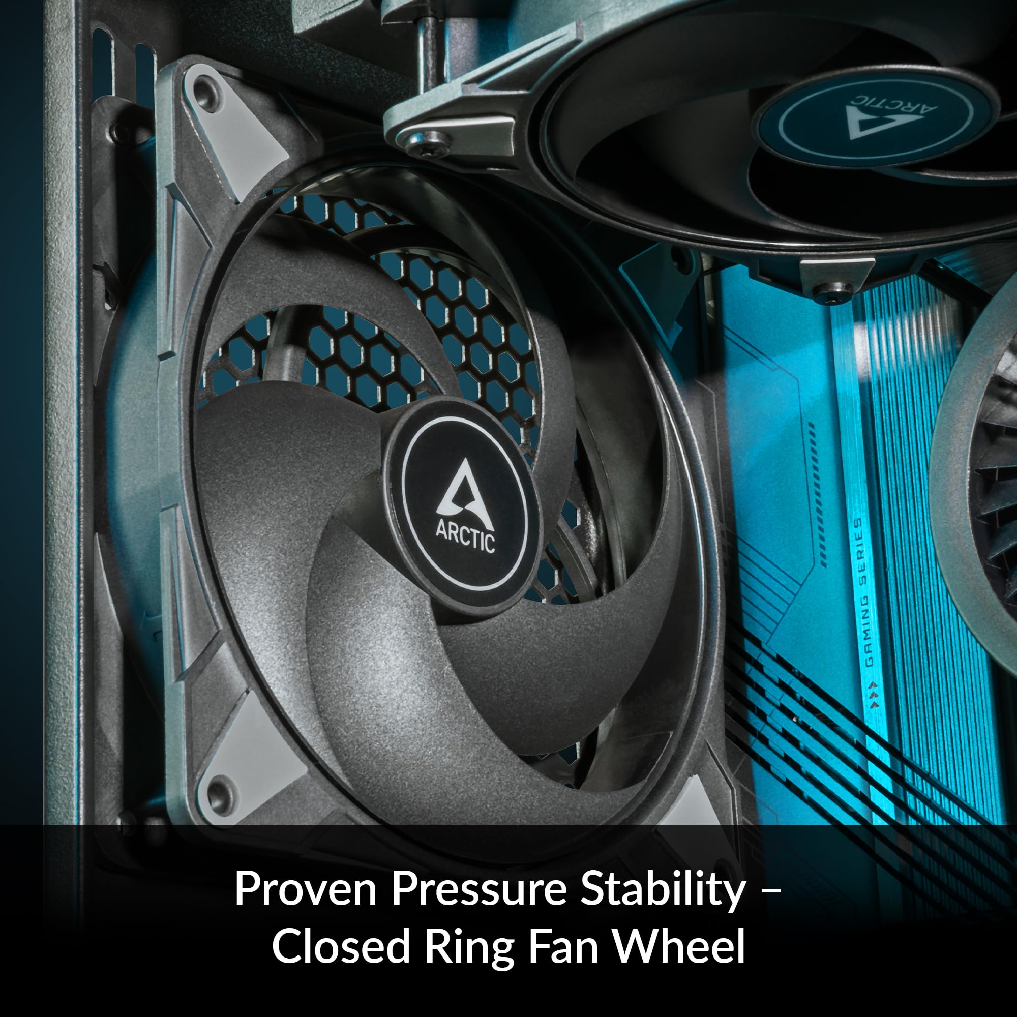 ARCTIC P14 Max - PC Fan, High-Performance 140mm Case Fan, PWM Controlled 400–2800 RPM, Optimised for Static Pressure, 0dB Mode - Black