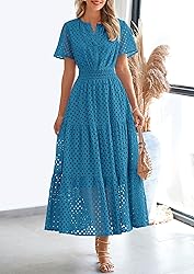 PRETTYGARDEN Womens 2025 Summer Maxi Dress Short