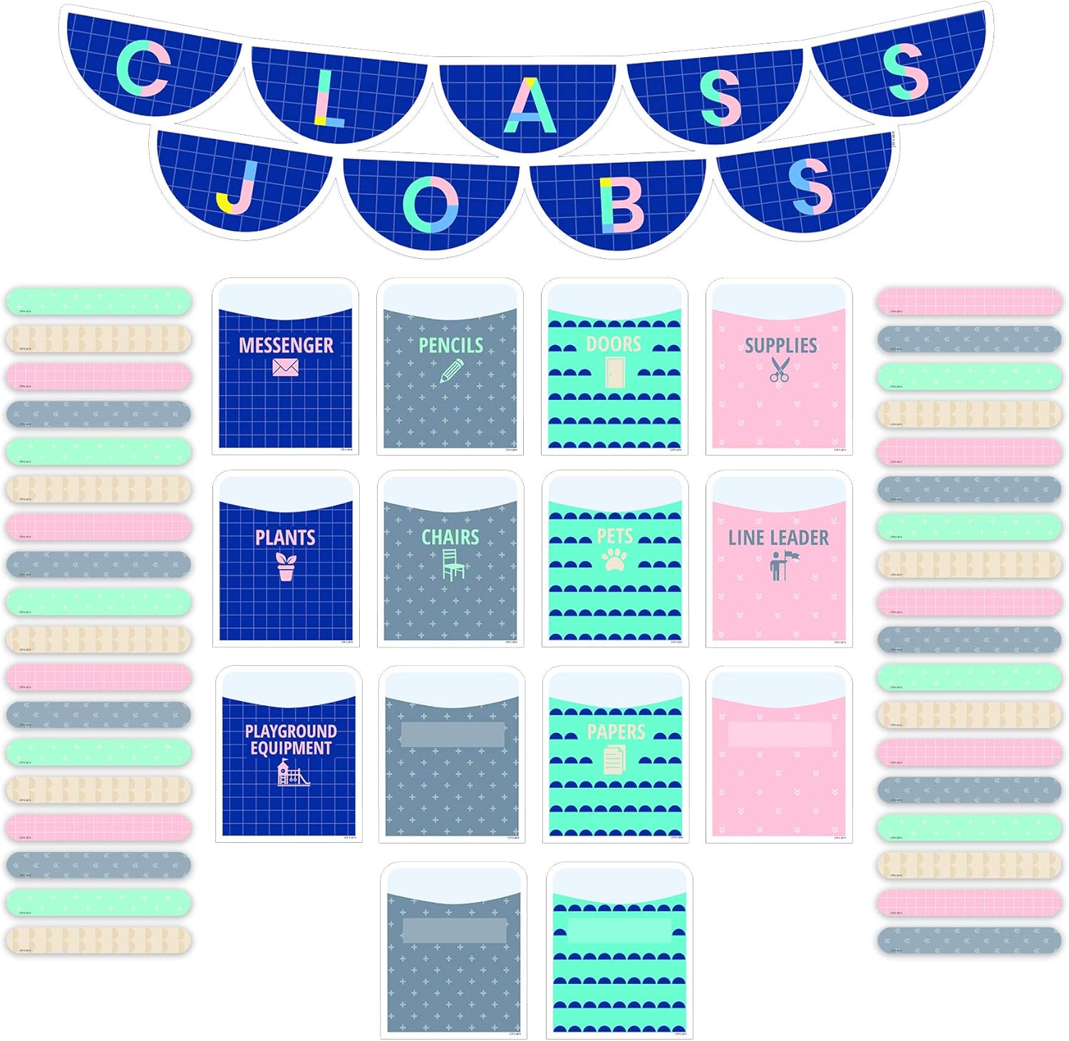 Creative Teaching Press Calm & Cool Class Jobs Mini Bulletin Board, CTP 8602, Multi