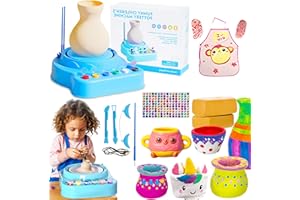 MOMJOY Pottery Wheel Toys for Ages 8-13, Pottery Wheel for Kids and Adults - Arts and Crafts for Kids Ages 8-12,Pottery Wheel Kit for Beginners,Birthday Gift for Boys and Girls
