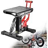 Hydraulic Dirt Bike Stand 1000lbs for Motorcycle Maintenance Oil Change | Motorcycle Lift, Motorcycle Jack Stand, NBR Rubber Pad, Alloy Steel Frame, Nylon Bushings