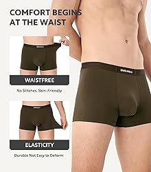 DAVID ARCHY Mens Underwear Trunks Comfortsoft