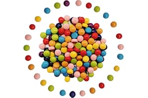 EDFLIFE 12mm Round Mosaic Tiles for Crafts, 7oz Assorted Colors Glass Mosaic Pieces for Art Supplies, Mosaic Making Kit for DIY Hobbies Children Handmade Home Decoration Art Projects (Rainbow)…