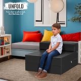 iSTYLE MODE BETTER HOME CHOICE Fold Out Single Futon Sofa Bed Chair Black view 2
