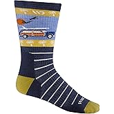 Wide Open Micro Crew Men's Socks - Merino Wool, Comfortable Everyday Socks (9007)