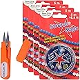 Westlake Art Stretch Magic Bundle of Thread Cutter & Embroidery Scissor - 11c, and Pepperell Stretch 0.8mm Magic Bead and Jewelry Cord, 5m, Clear (SME-501) (Pack of 4)