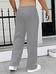 GORGLITTER Men's Baggy Wide Leg Sweatpants Y2K