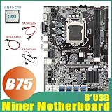 Lodokdre B75 ETH Mining Motherboard 8x PCIe USB G1630 CPU MSATA LGA1155 view 5