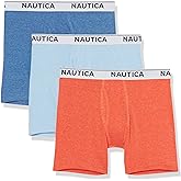 Nautica Men's Stretch Performance 3-Pack Boxer Briefs