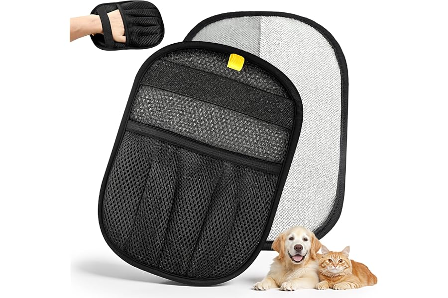 New Upgrade Pet Hair Removal Glove for Dogs & Cats, Electrostatic Reusable Magic Brush Removal Glove, Washable Pet Hair Remover Tool for Clothing, Sofa, Rug, Auto Interior