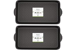 Matace 2 Pack Rubber Small Boot Tray for Entryway,Boot Mat,Shoe Tray,Shoe Mat for Indoor and Outdoor Use, 27.95"x 15.74" (Pack of 2)