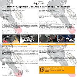 BDFHYK Ignition Coil Pack UF581 and Iridium Spark