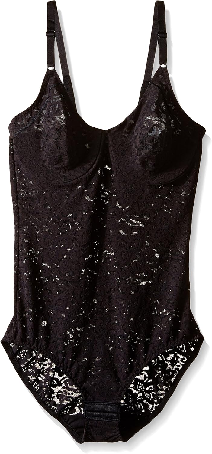 Bali Women's Lace 'N Smooth Shapewear Body Shaper DF8L10 at  Women’s Clothing store: Shapewear Bodysuits