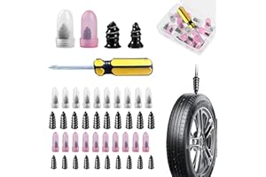 20PCS Screw in Tire Plugs, Tire Repair Rubber Nails Kit with 2 Sizes, Tire Screw Plug Repair Kit, Fast Self-Service Tool for 