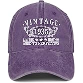 Birthday Gifts for Men Women, Personalized 18th/21st/25th/30th/40th/50th ...90th Birthday Ideas Gift, Vintage Baseball Hat