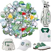 Tigeen 48 Pcs Golf Iron on Patches Chenille Bulk | Vintage Chenille Appliques for Clothes Hats Jeans, Sew-on and Ironable, Holiday Decor for Crafts Party, Soft Fuzzy Texture