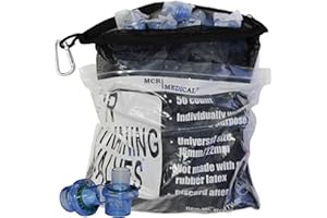 MCR Medical Premium CPR Training Valves with Mesh Carry Bag, 50 Pack, MCRTV-50