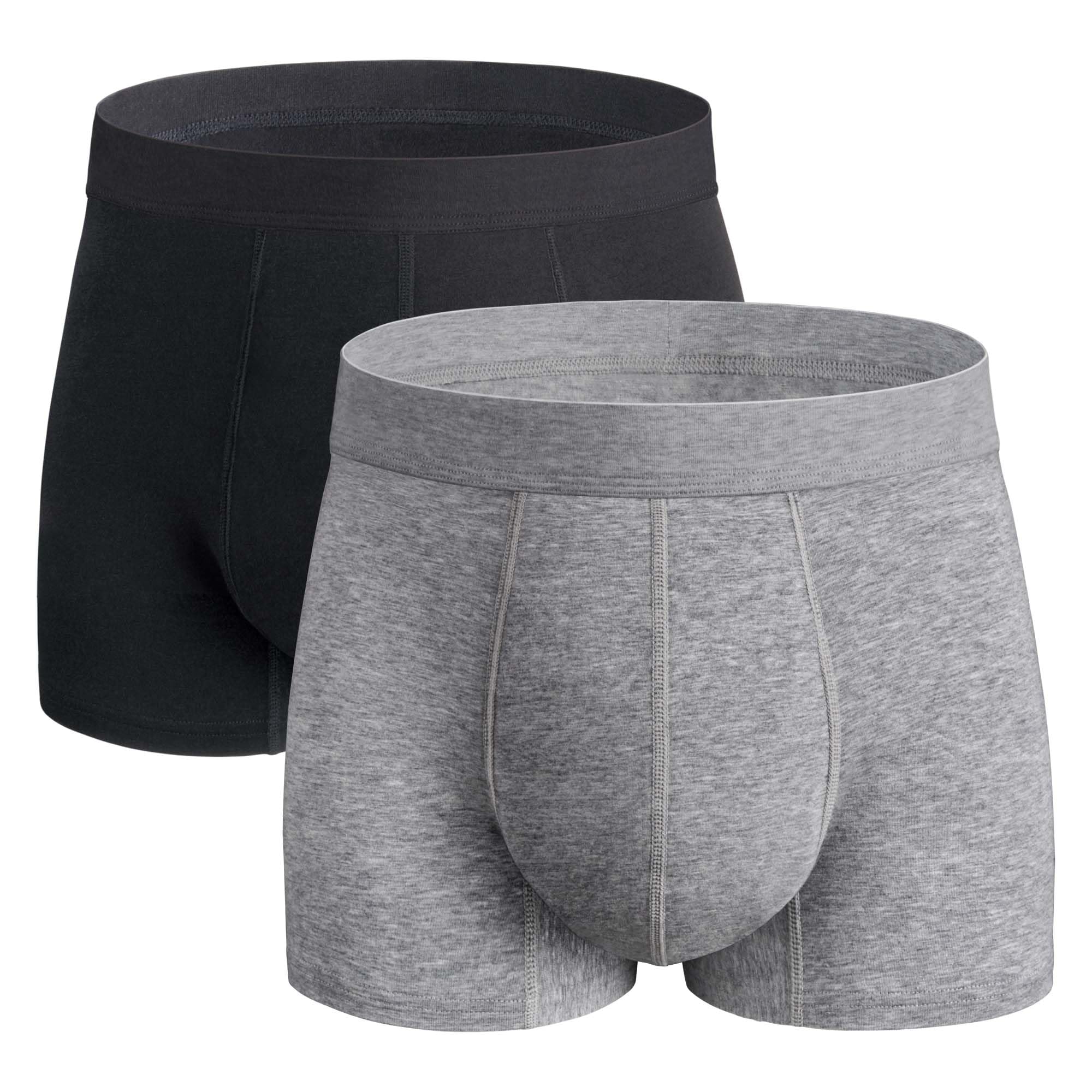 Photo 1 of (3XL) (BAGGED) REELINDRY Washable Incontinence Underwear for Men, 2.3 oz Absorbent Leak Proof Odor Control Briefs with Covered Waistband (Black-Gray, 3XL)
