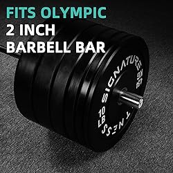 Fitvids Olympic 2" Bumper Plates Set Including