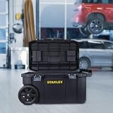 Stanley Rolling Toolbox Chest 50L Heavy Duty Latch 2 Lid Organisers STST1-80150 view 6