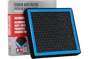 CF11182 Cabin Air Filter with Nutshell Activated Carbon, 3-Stage Filtration for Allergens & Odors, Compatible with Honda Civi
