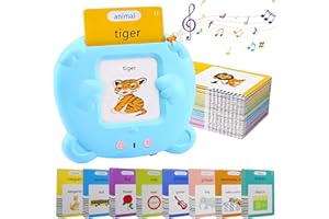 Nestling Talking Flash Cards for Toddlers 2-6 Years, Speech Therapy Toys, Montessori Toys, Autism Sensory Toys, Speech Audible Toddler Toys, Educational Learning Interactive Toys 510 Sight Words Blue