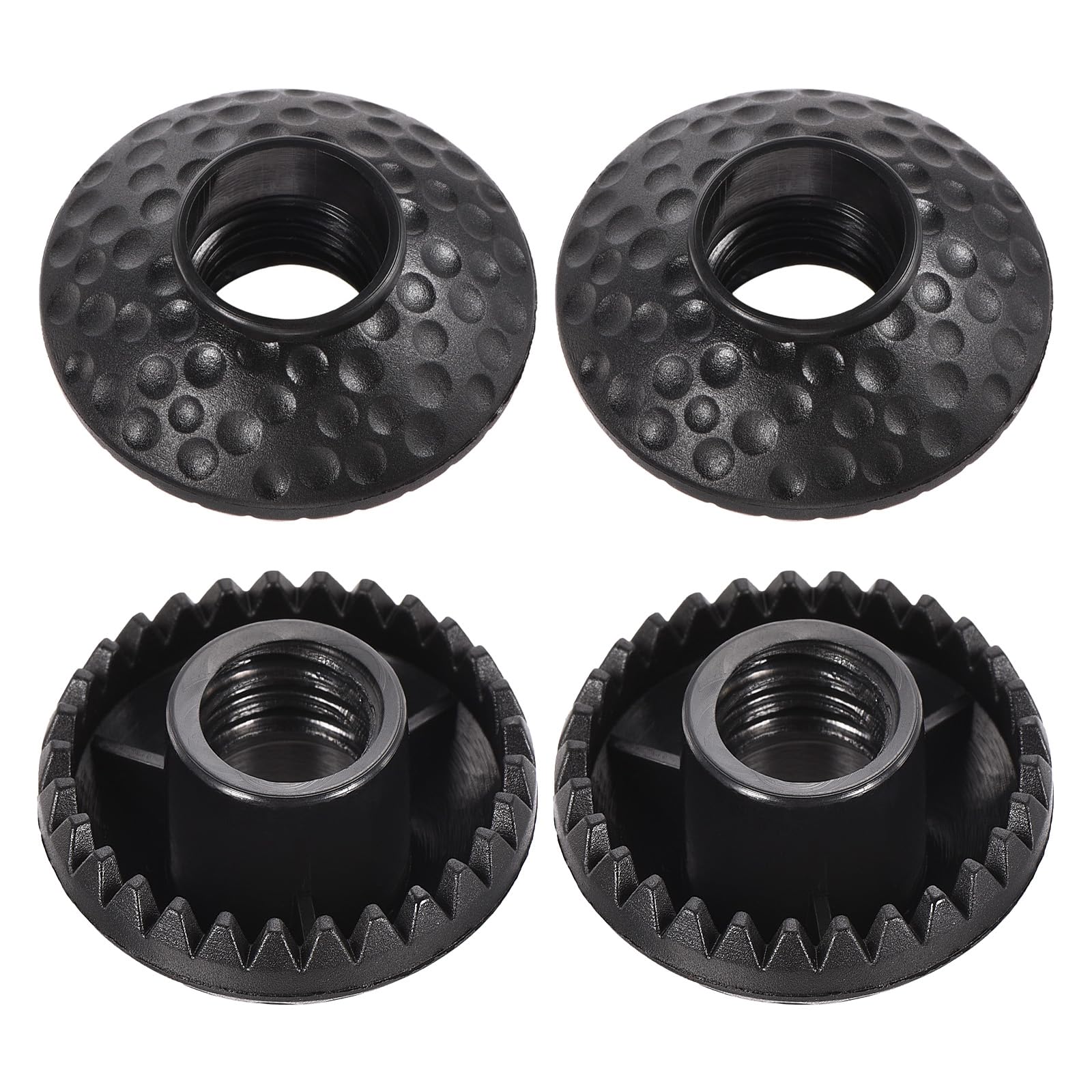 M METERXITY 4 Pack Trekking Poles Mud Baskets - Round Hiking Walking Stick Replacement Accessory for Trekking Poles Outdoor Hiking Camping (13mm, Black)