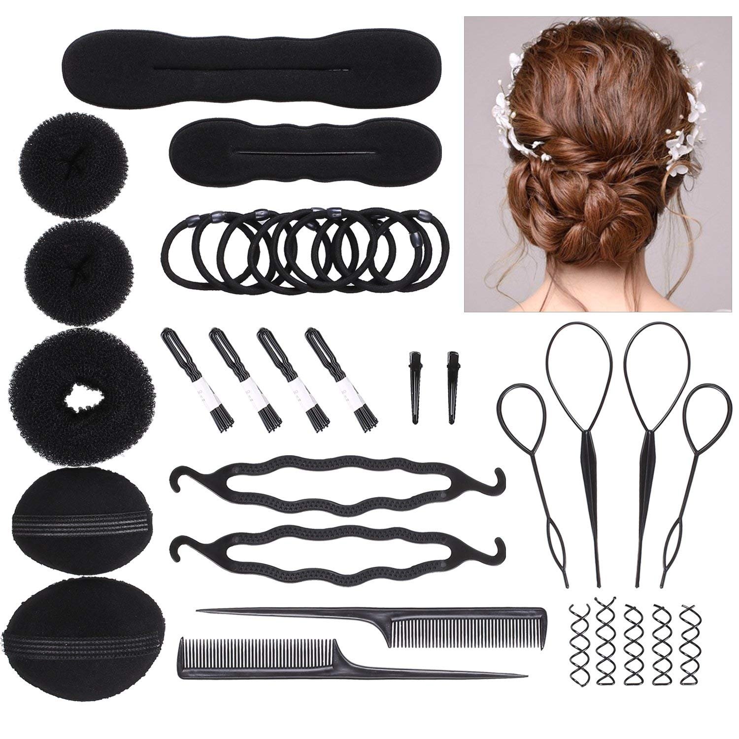 Delove Hair Styling Accessories Diy Tools Set Hair Twist Styling