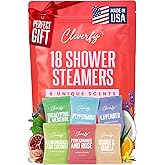 Cleverfy Shower Steamers Aromatherapy for Women and Men - Self-Care Shower Bombs for Stress Relief and Relaxation - 18 Tablets