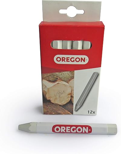 Oregon 295364 Multi Surface Marking Crayon White Pack of 12